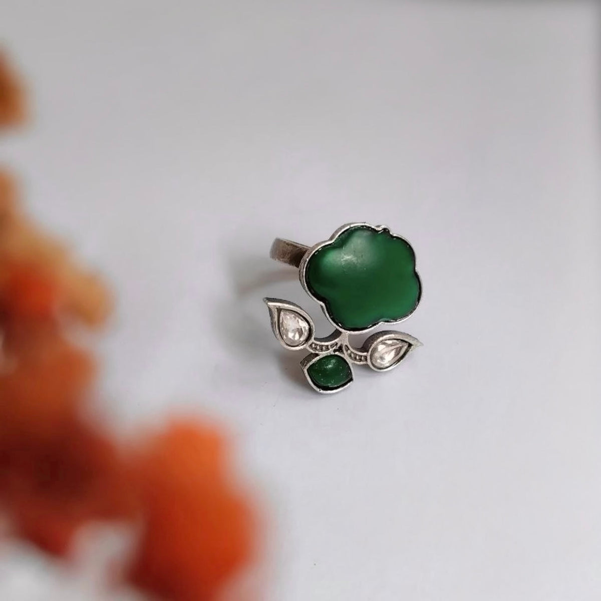 DIANA FAUX SILVER PREMIUM POLISH RING R99