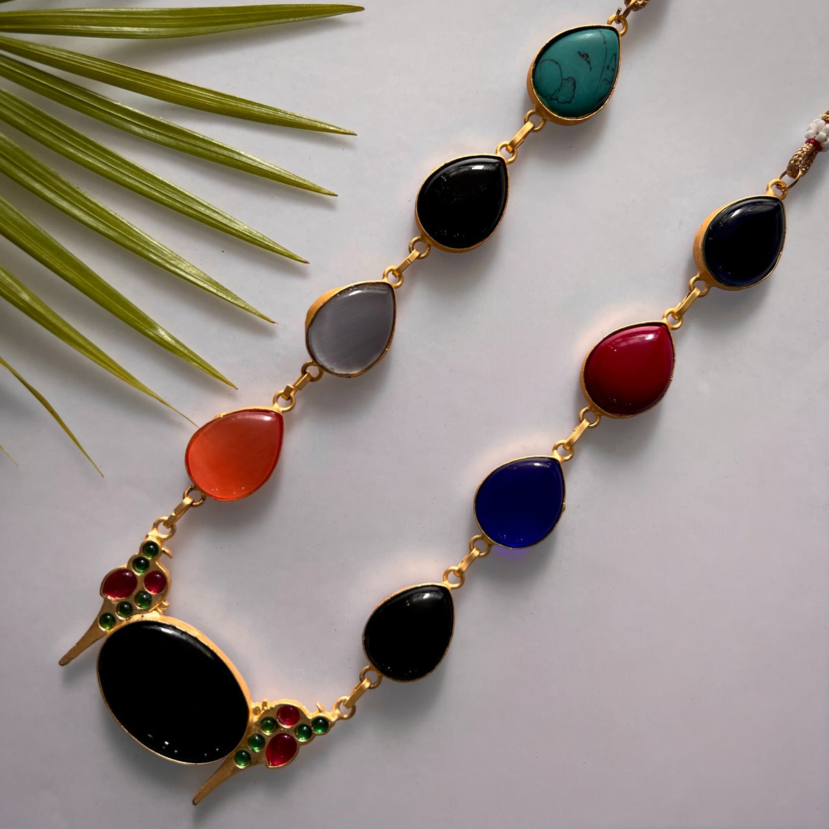 ROXANIA SET RING EARRING AND NECKLACE HANDMADE GOLD TONED PREMIUM NECKLACE/NECKPIECE EARRING SET NL30