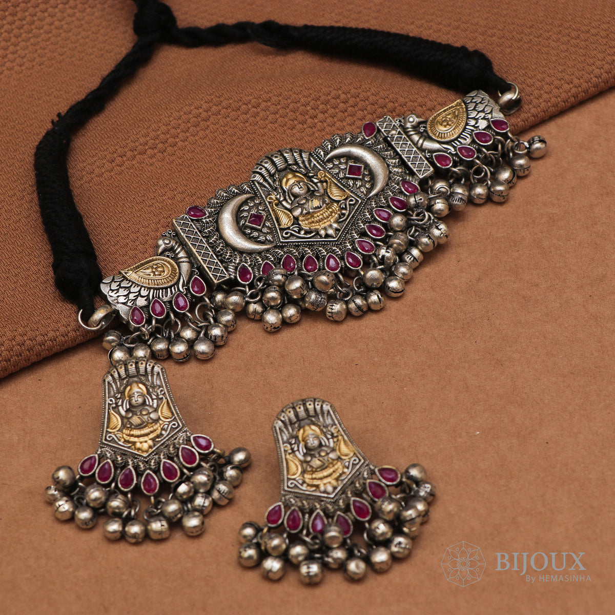 PIRAMA BIJOUX PREMIUM SEMI HANDMADE CHOKER WITH EARRINGS CH65