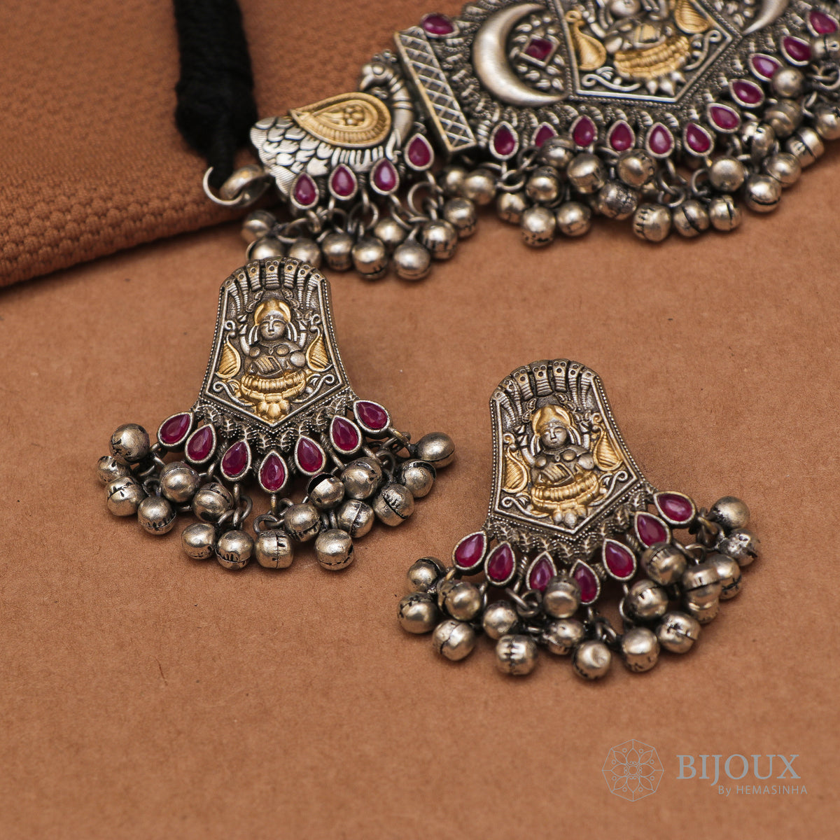 PIRAMA BIJOUX PREMIUM SEMI HANDMADE CHOKER WITH EARRINGS CH65