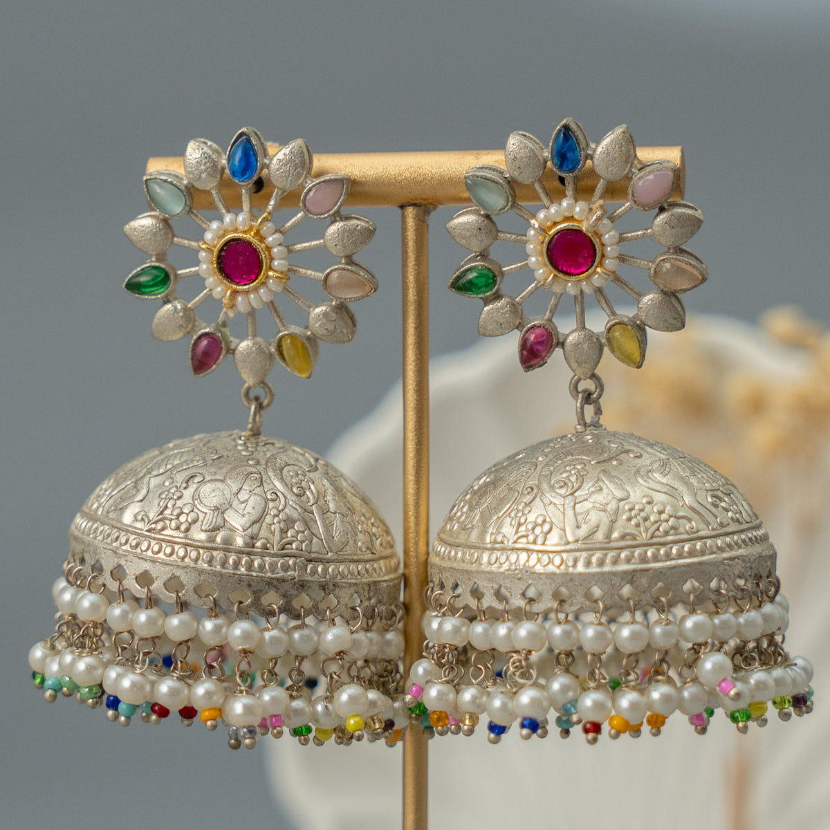 ALISHA SEMI HANDMADE PREMIUM JHUMKAS/EARRINGS ER920