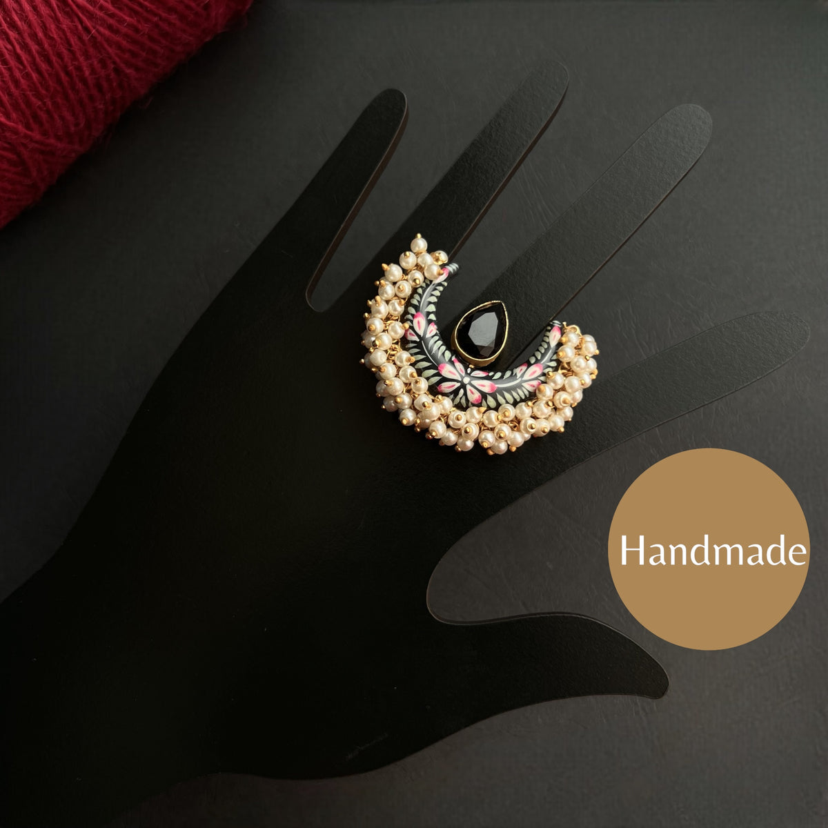 YAMUNA GOLD TONED PREMIUM HANDMADE RING R31