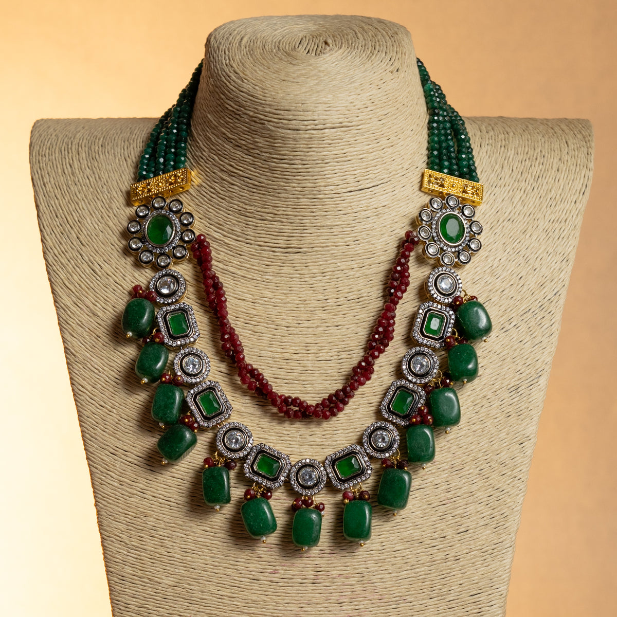 SHABNAM CLASSIC LAYERED HANDMADE NECKLACE NL40