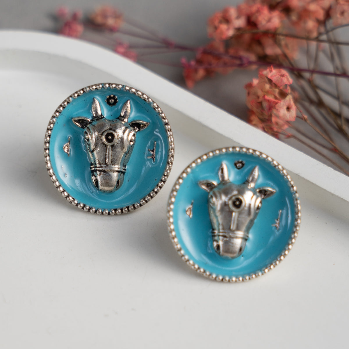 XANTHANIA SEMI HANDMADE EARRINGS/STUDS ER802