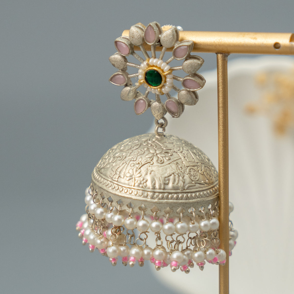 ALISHA SEMI HANDMADE PREMIUM JHUMKAS/EARRINGS ER920