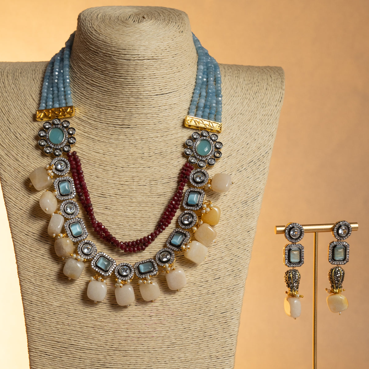 SHABNAM CLASSIC LAYERED HANDMADE NECKLACE NL40