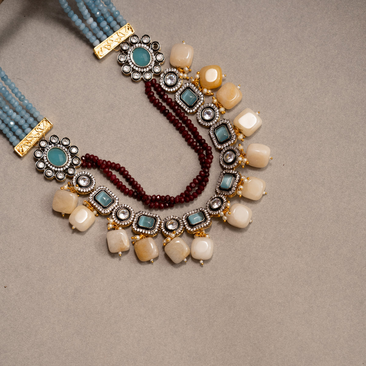 SHABNAM CLASSIC LAYERED HANDMADE NECKLACE NL40