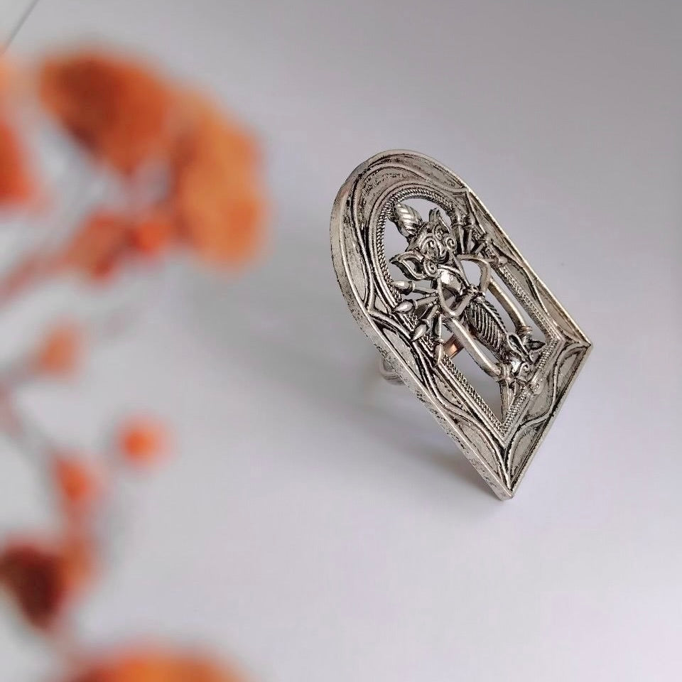 RISHABA TEMPLE OXIDIZED FINISH  RING R88