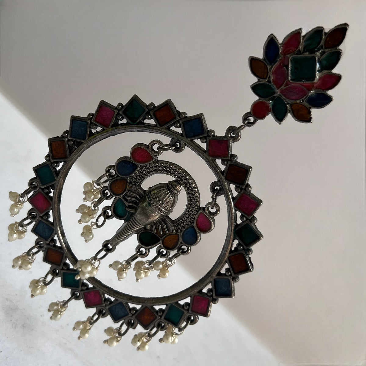 SHIREEN AFGHANI MEENA RAW AND RUSTIC AND VINTAGE LOOP EARRING AF48