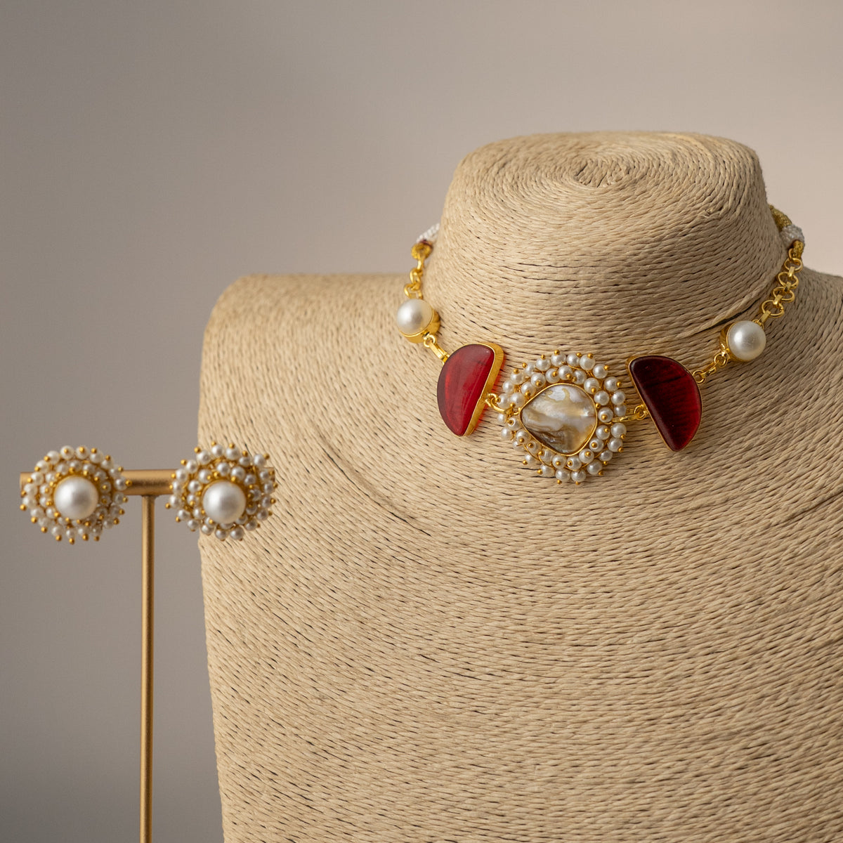 VIMONISHA MONALISA HANDMADE CHOKER WITH EARRINGS CH529