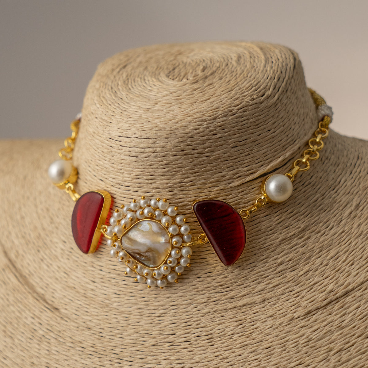 VIMONISHA MONALISA HANDMADE CHOKER WITH EARRINGS CH529