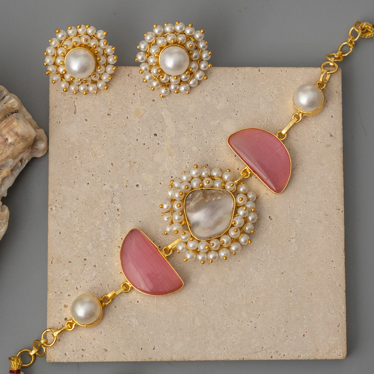 VIMONISHA MONALISA HANDMADE CHOKER WITH EARRINGS CH529