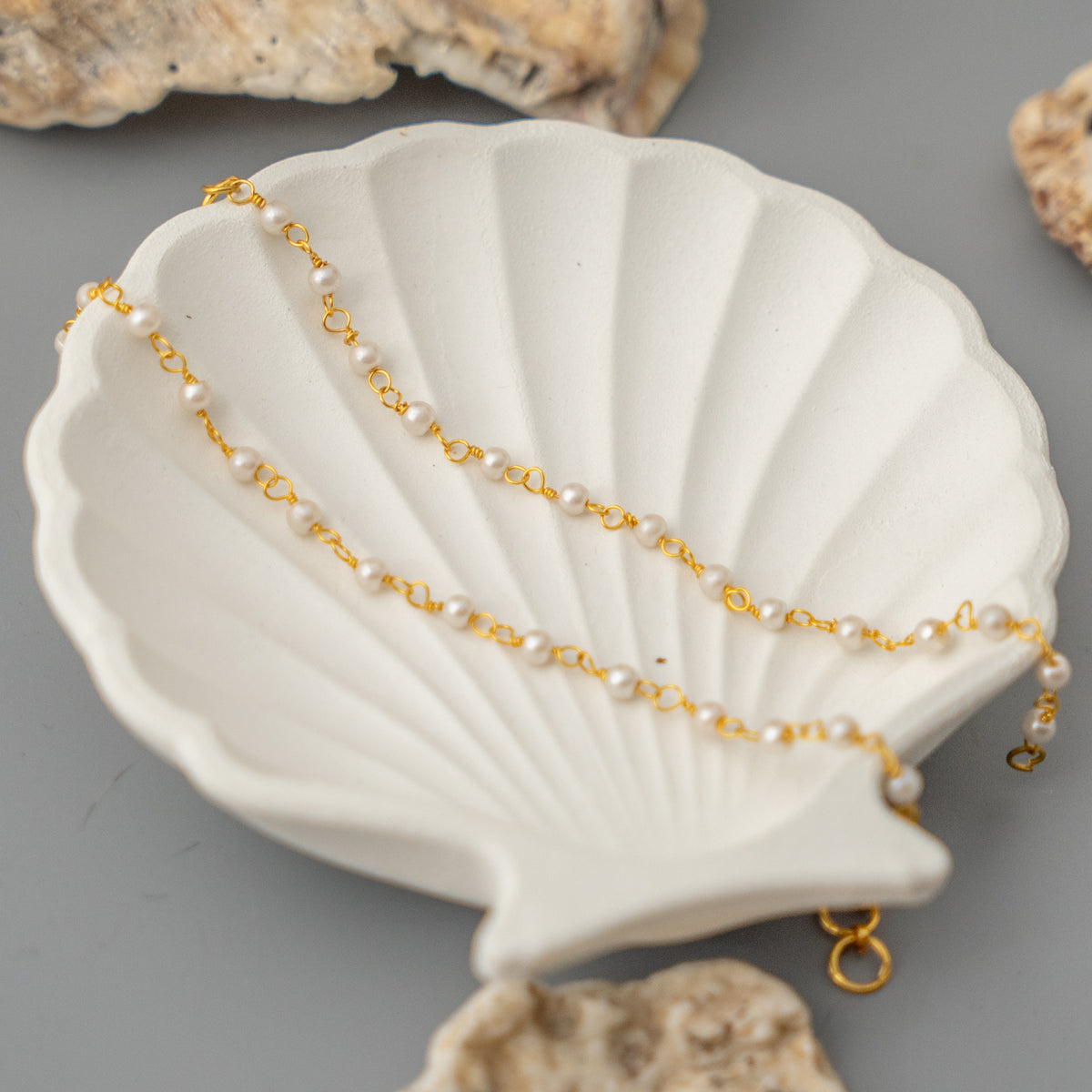 AZARIAH GOLD TONED HANDMADE EARCHAIN EA04