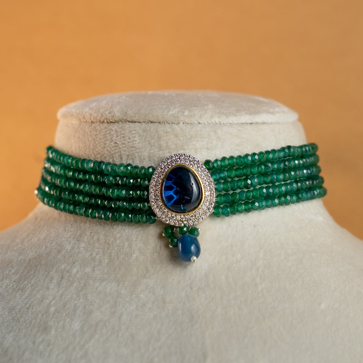 SOPHIE ONEX BEADS BIJOUX PREMIUM AND EXCLUSIVE HANDMADE CHOKER WITH EARRINGS CH210