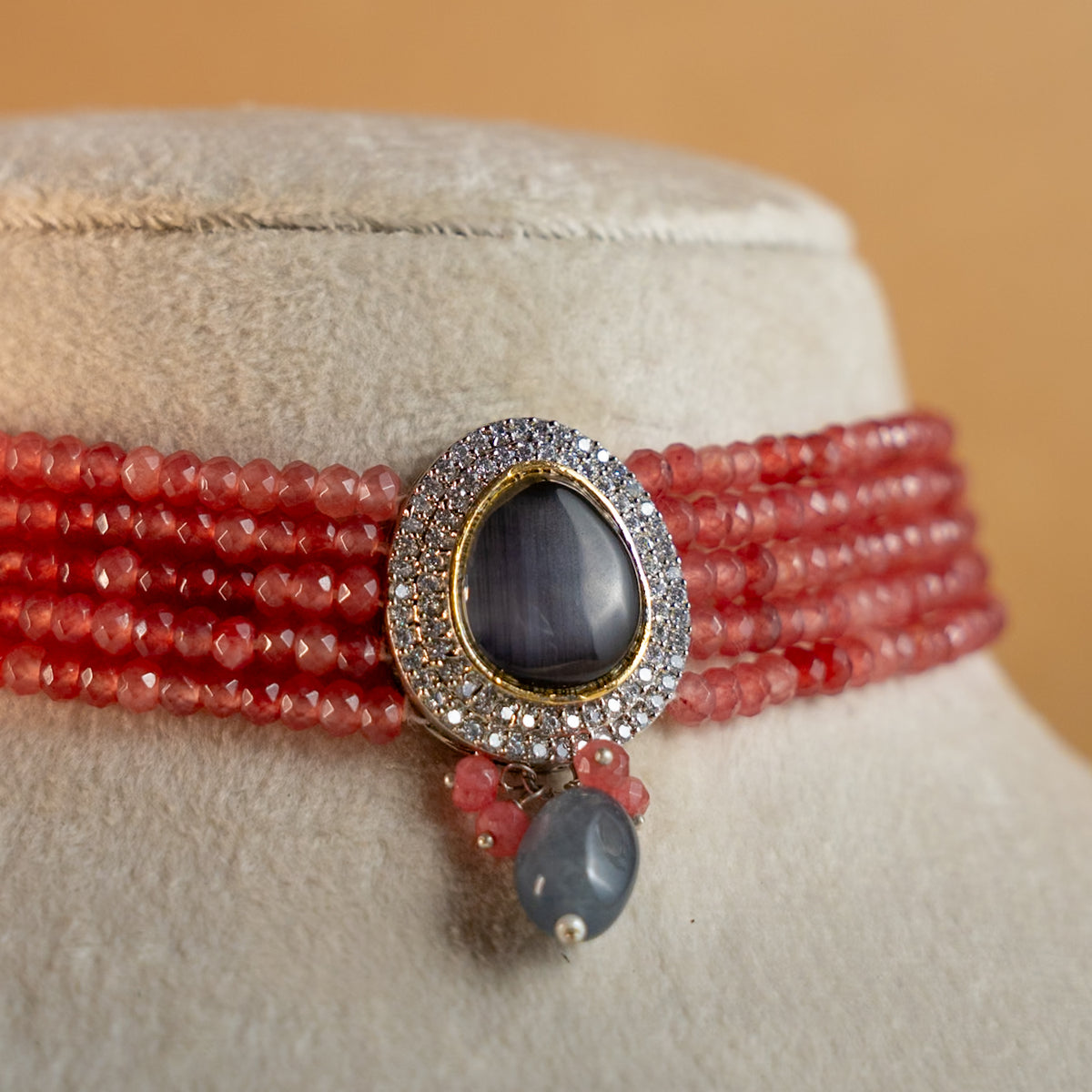 SOPHIE ONEX BEADS BIJOUX PREMIUM AND EXCLUSIVE HANDMADE CHOKER WITH EARRINGS CH210