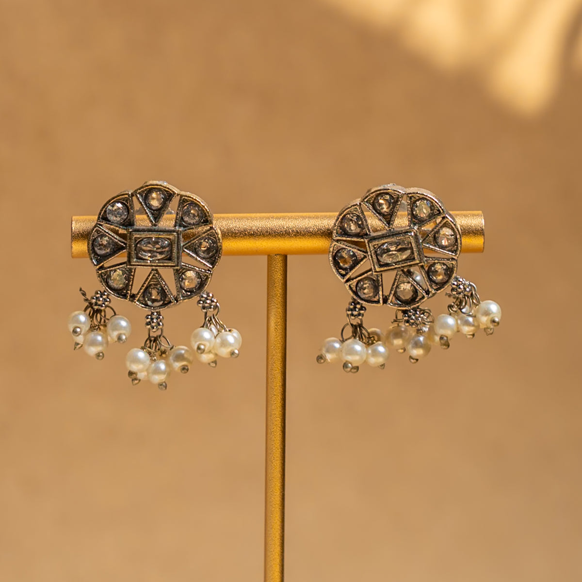 ISLA BIJOUX RAW AND RUSTIC SEMI  HANDMADE CHOKER WITH EARRINGS CH391