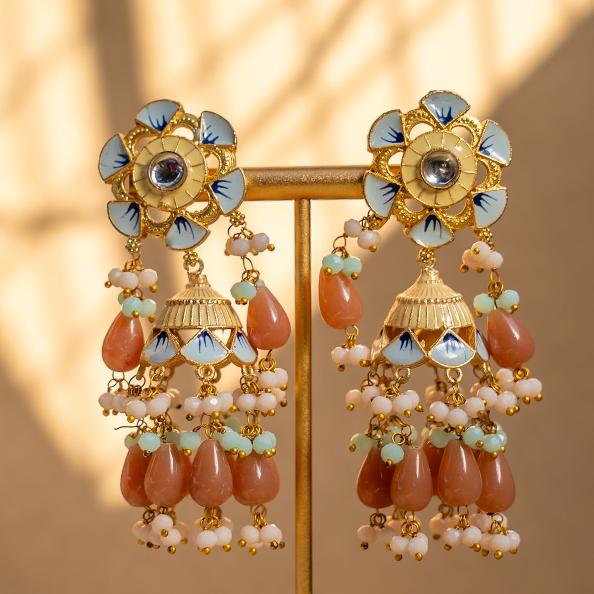 ROSY ONEX BEADS BIJOUX PREMIUM AND EXCLUSIVE HANDMADE CHOKER WITH EARRINGS CH209