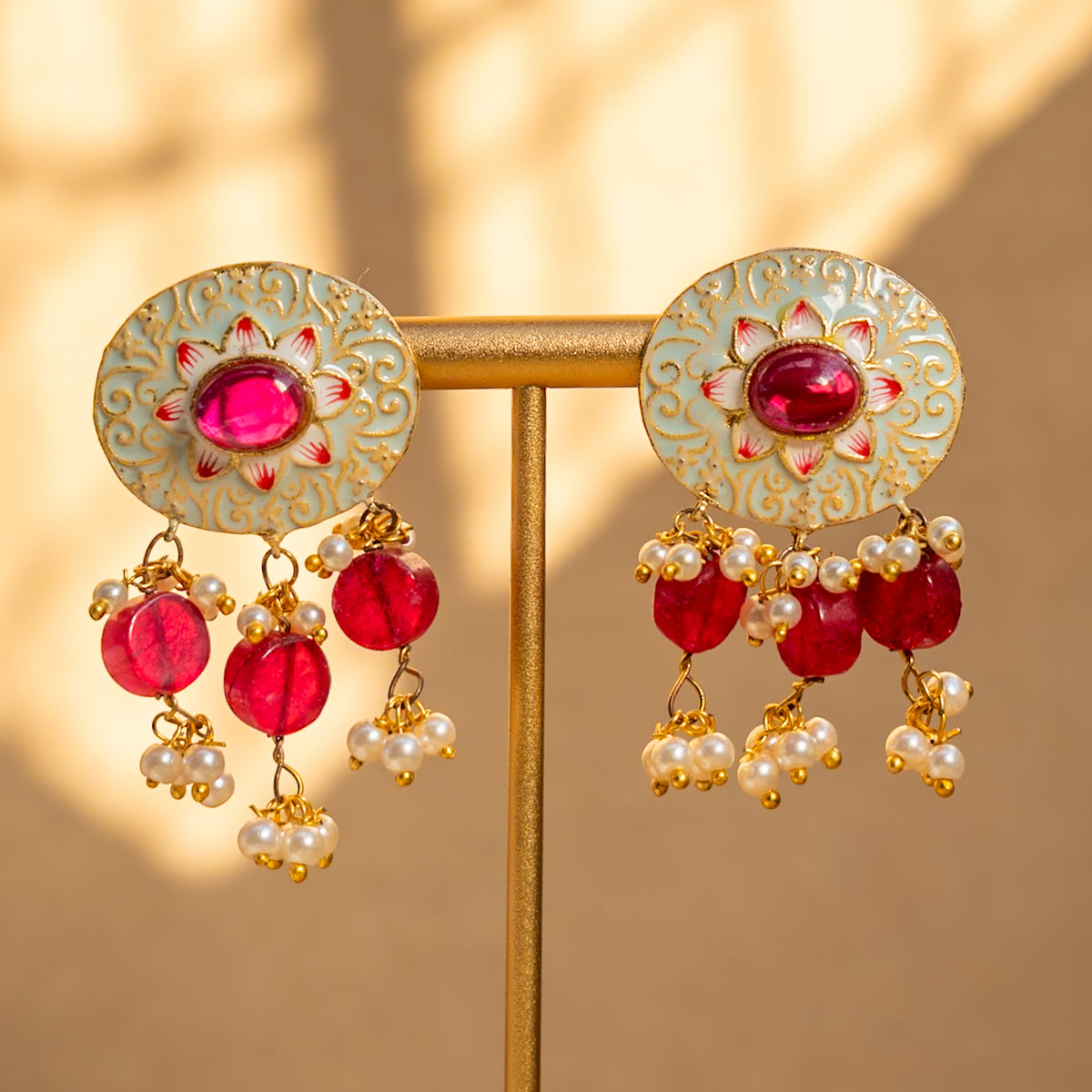 ROSY ONEX BEADS BIJOUX PREMIUM AND EXCLUSIVE HANDMADE CHOKER WITH EARRINGS CH209