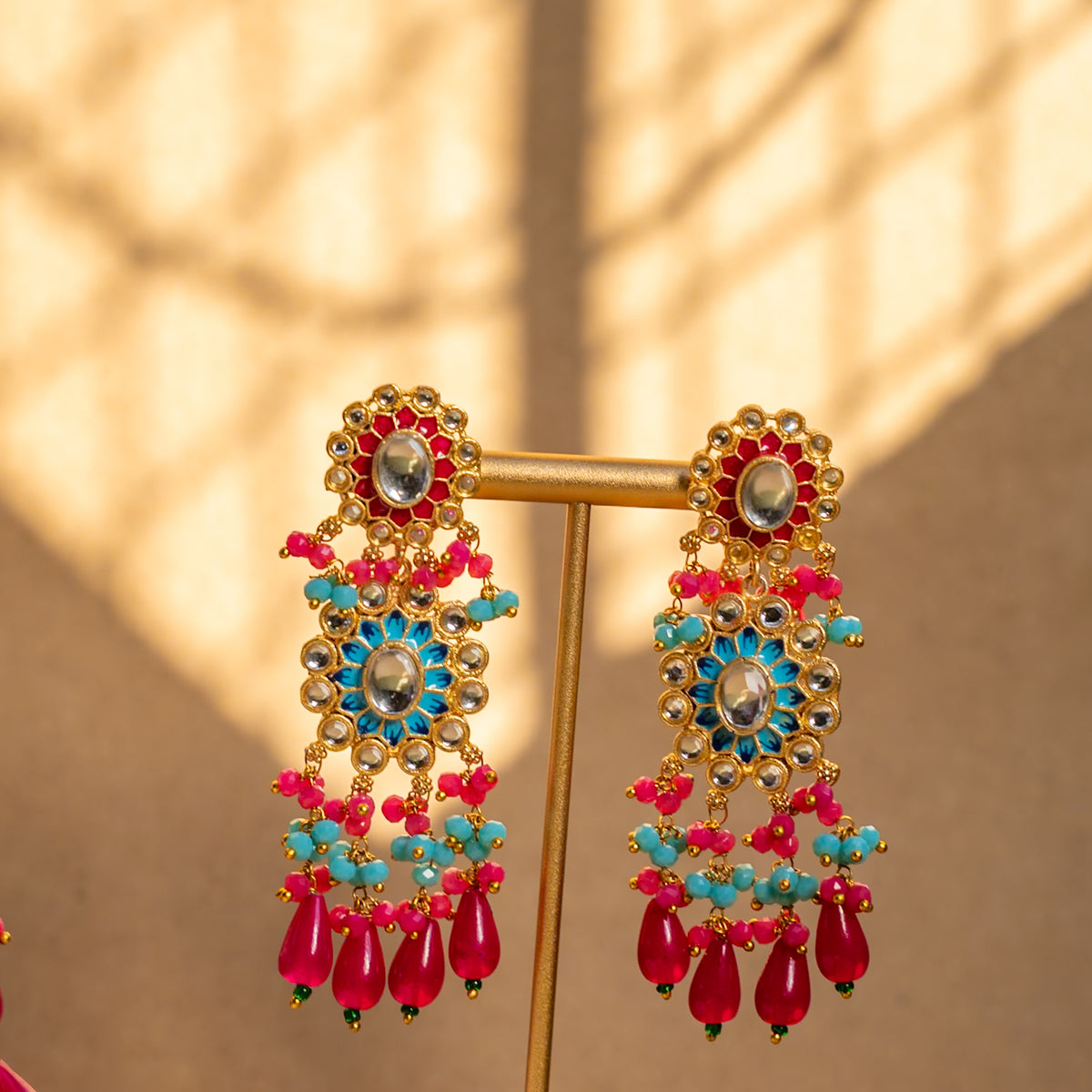 ROSY ONEX BEADS BIJOUX PREMIUM AND EXCLUSIVE HANDMADE CHOKER WITH EARRINGS CH209