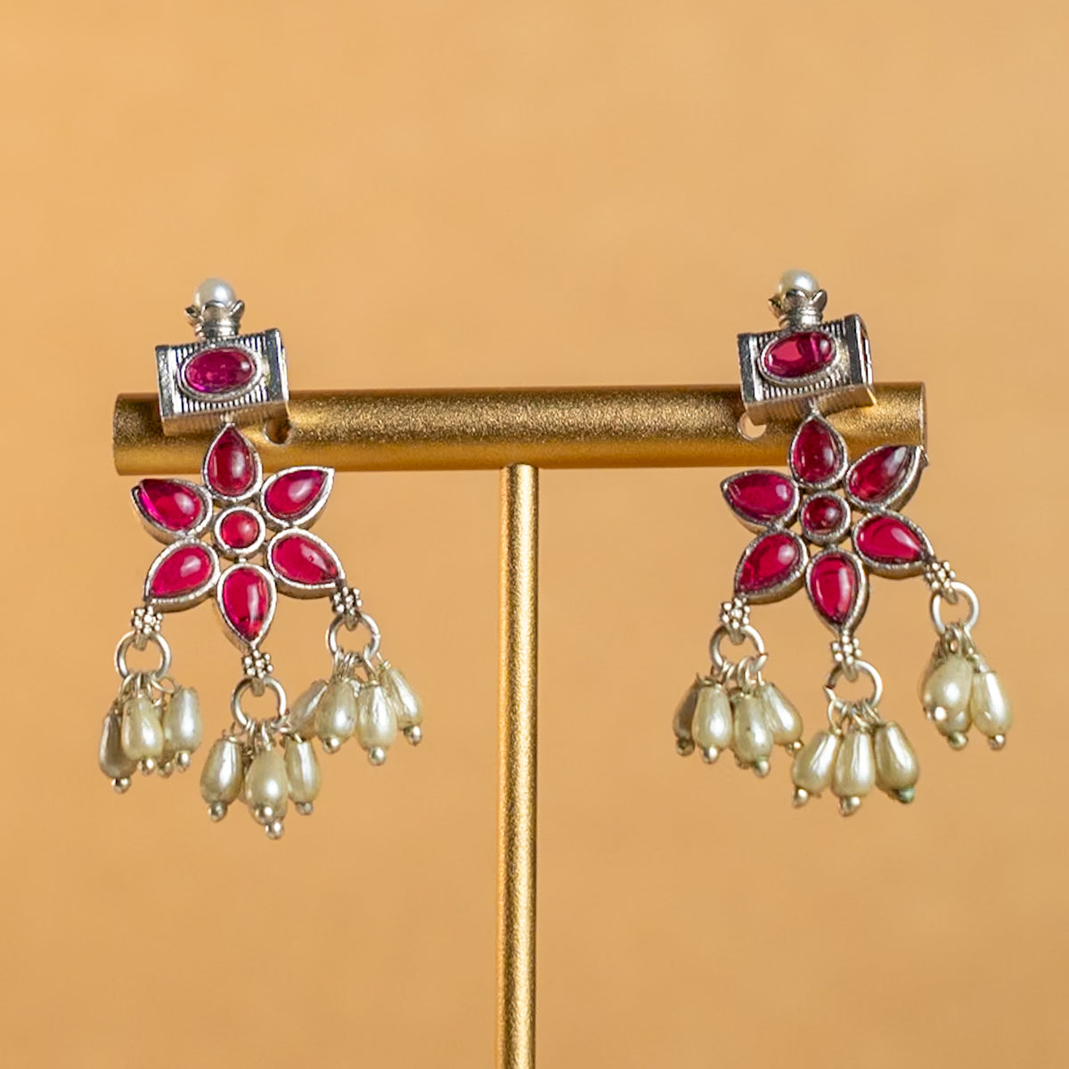 EMILY BIJOUX OXIDIZED ATTIYAL NECKPIECE/CHOKER WITH EARRINGS CH322