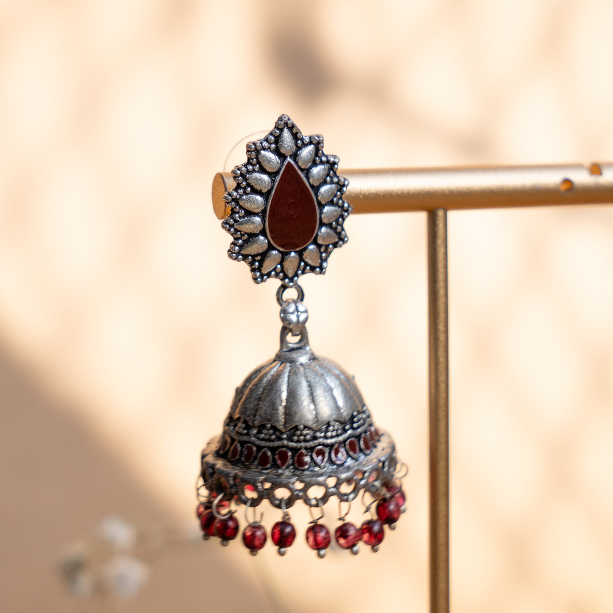 ELENA ENAMEL ANTIQUE EARRINGS/JHUMKAS ER834