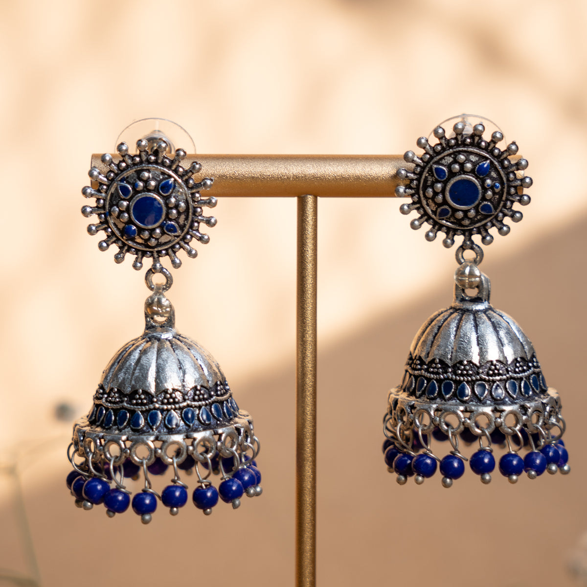 MAYA ENAMEL ANTIQUE EARRINGS/JHUMKAS ER835