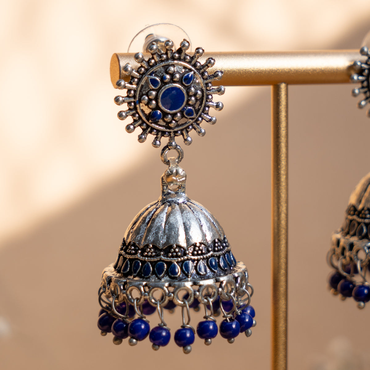 MAYA ENAMEL ANTIQUE EARRINGS/JHUMKAS ER835