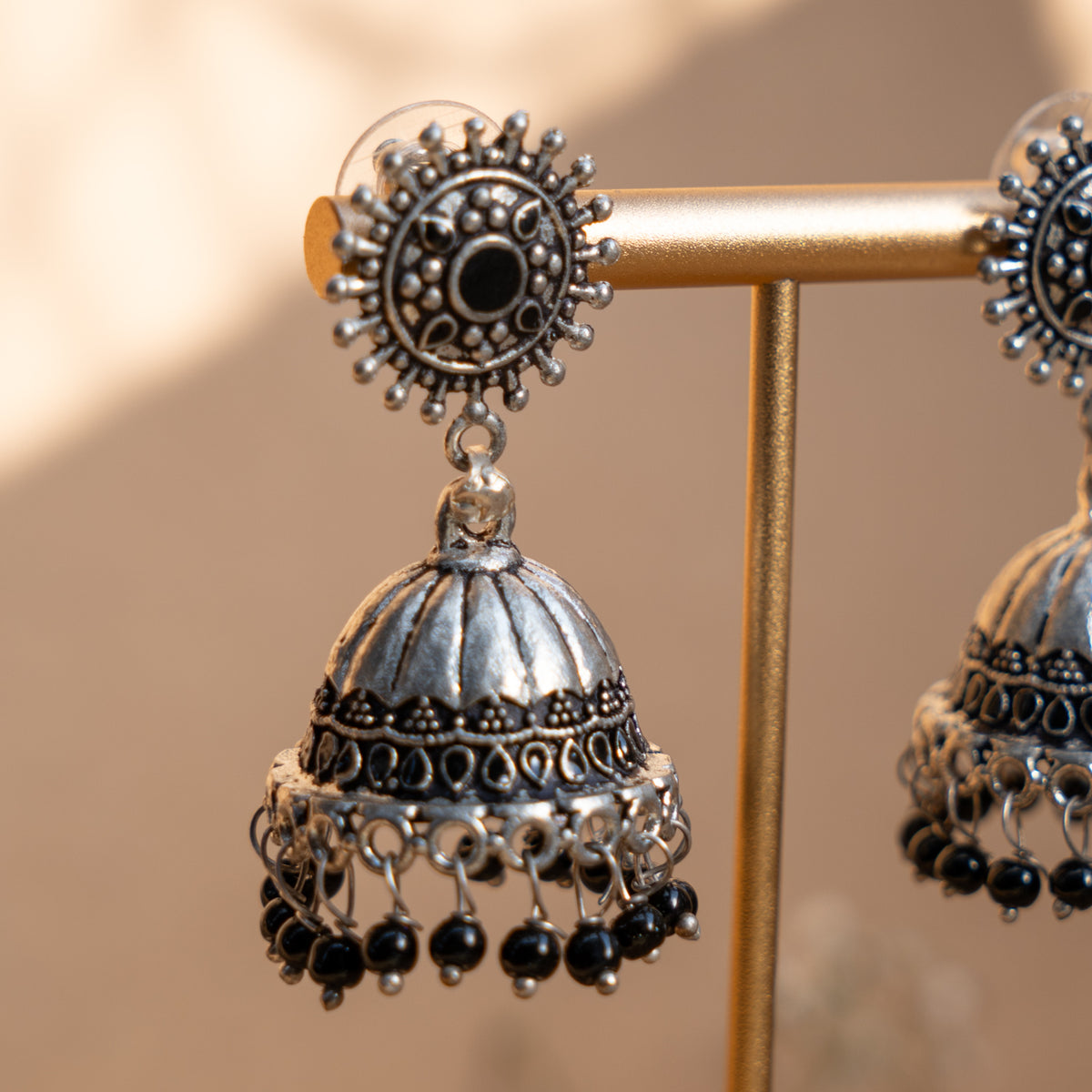 MAYA ENAMEL ANTIQUE EARRINGS/JHUMKAS ER835