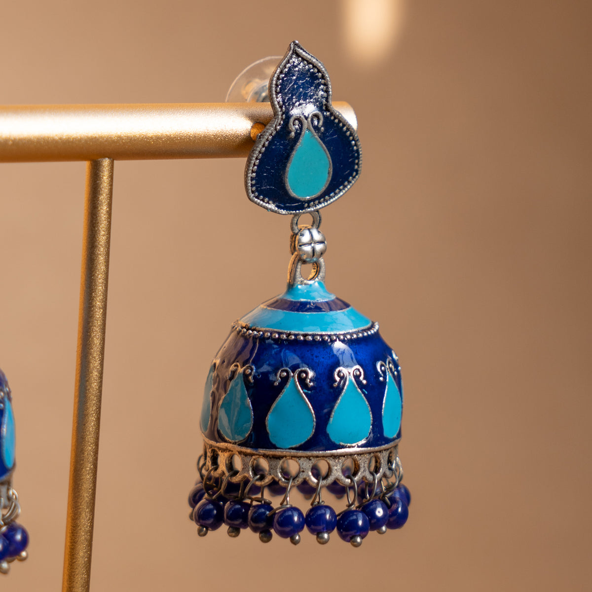 AARNA SEMI HANDMADE ANTIQUE EARRINGS/JHUMKAS ER821