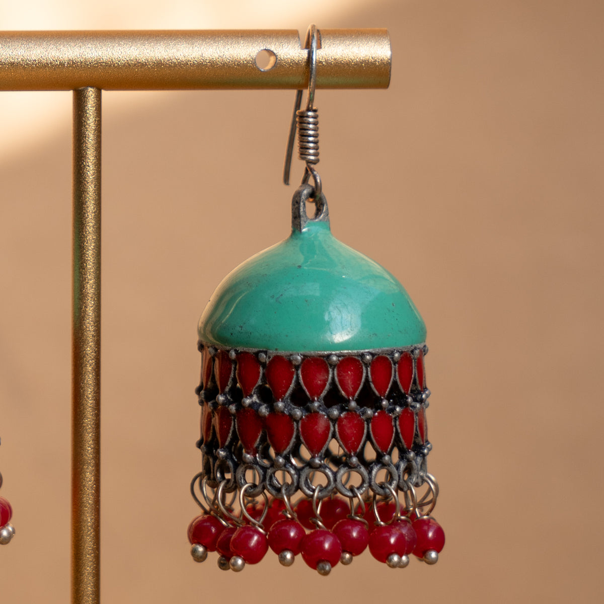 ANVI SEMI HANDMADE ANTIQUE EARRINGS/JHUMKAS ER820