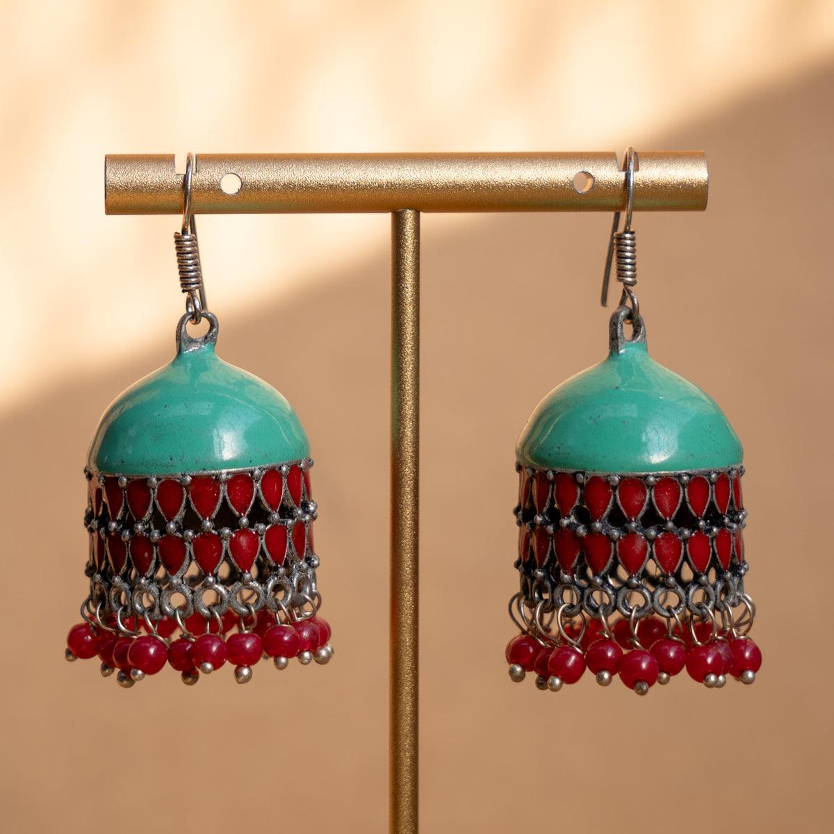 ANVI SEMI HANDMADE ANTIQUE EARRINGS/JHUMKAS ER820