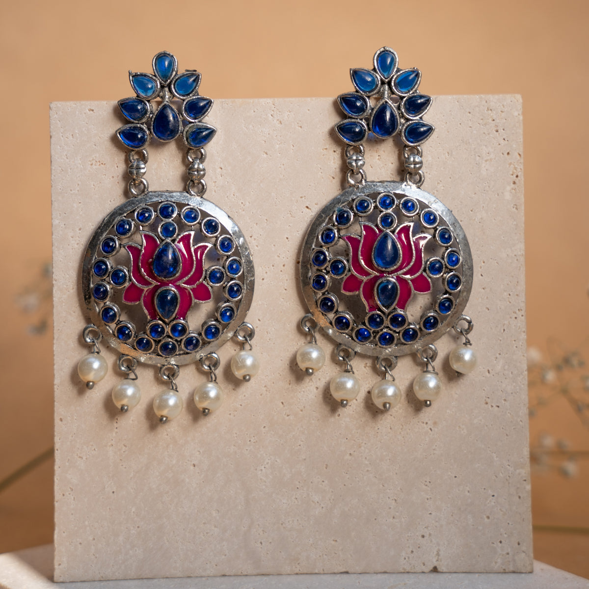 DELILAH ENAMEL ANTIQUE EARRINGS ER837