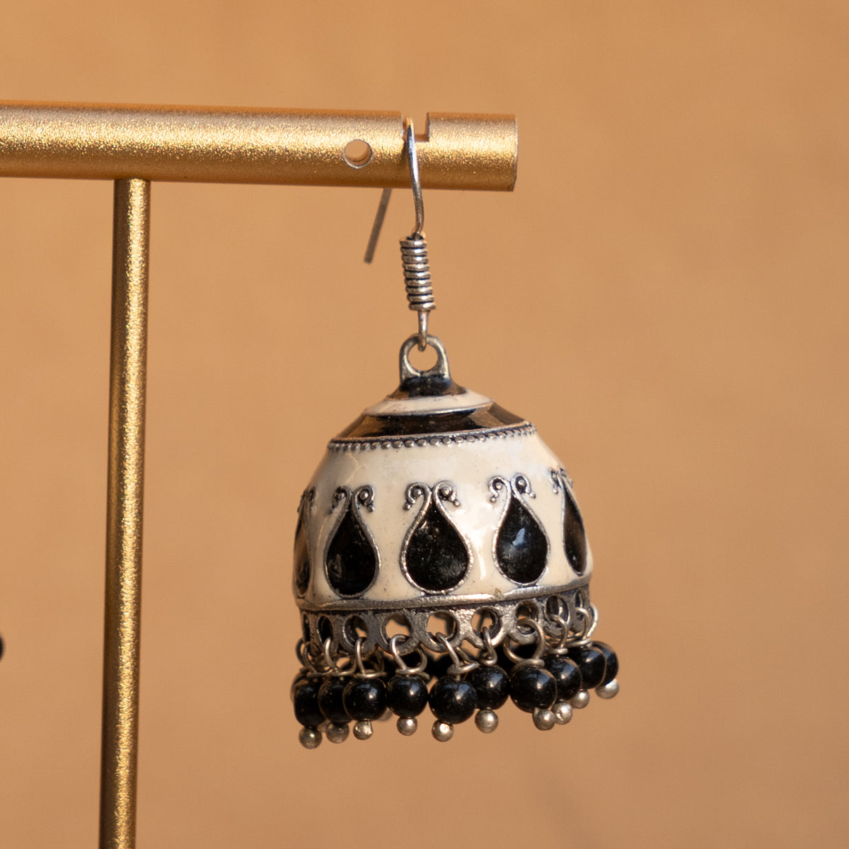 STELLA ENAMEL ANTIQUE EARRINGS/ JHUMKAS ER830