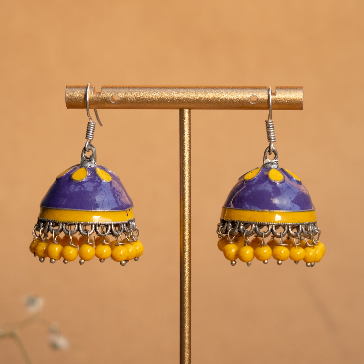 RILEY ENAMEL EARRINGS/JHUKAS ER827
