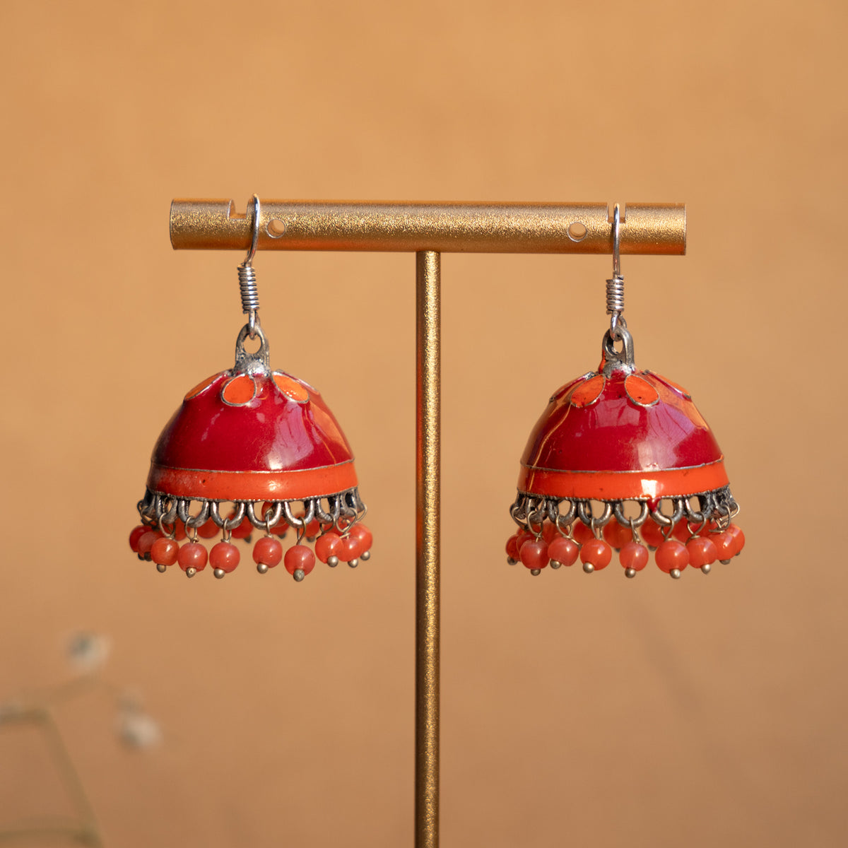 RILEY ENAMEL EARRINGS/JHUKAS ER827