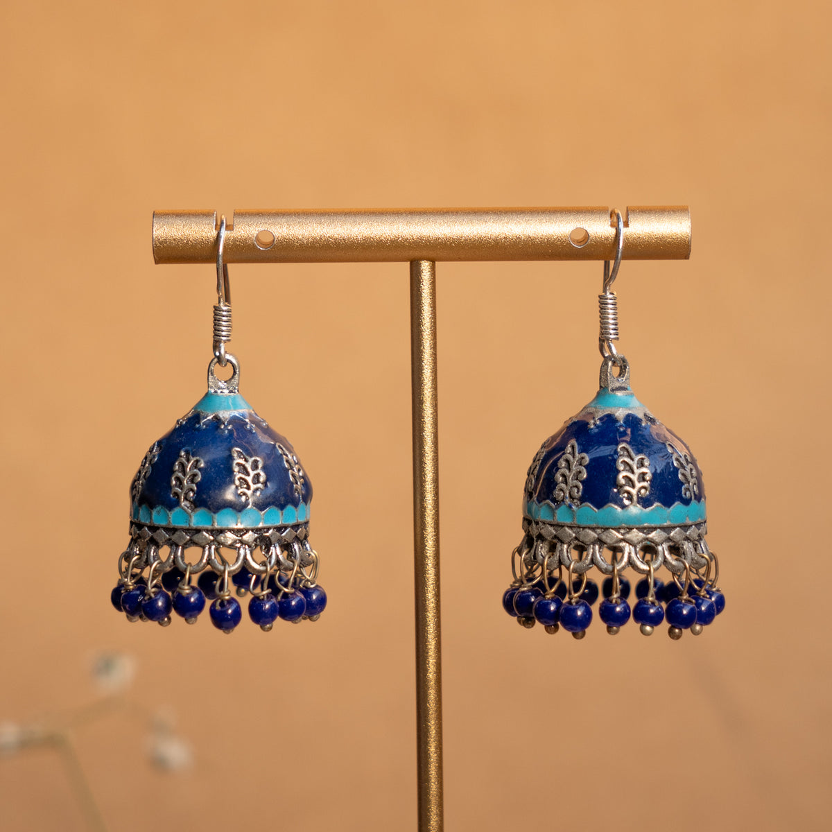 VICTORIA ENAMEL ANTIQUE EARRINGS/ JHUMKAS ER829