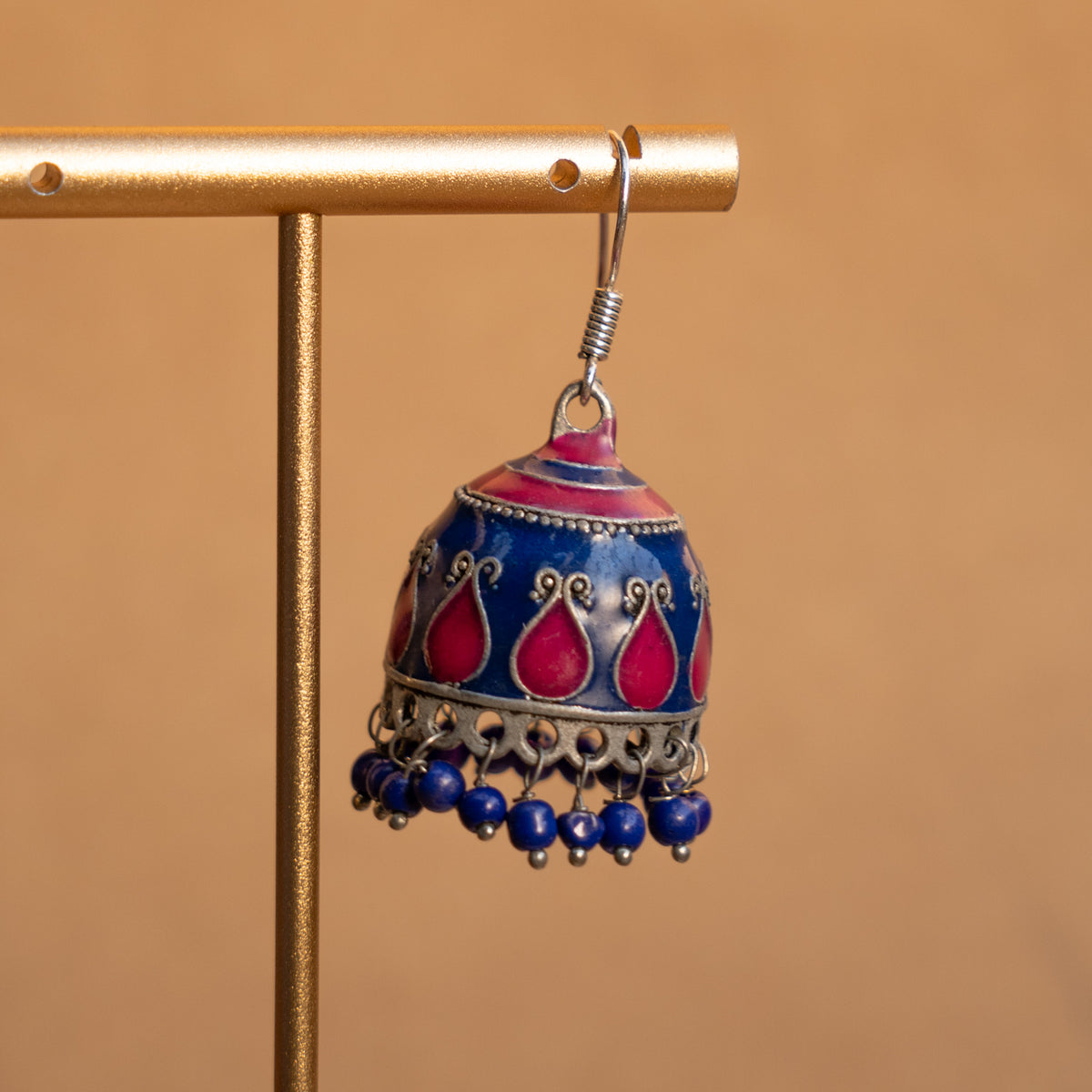 STELLA ENAMEL ANTIQUE EARRINGS/ JHUMKAS ER830