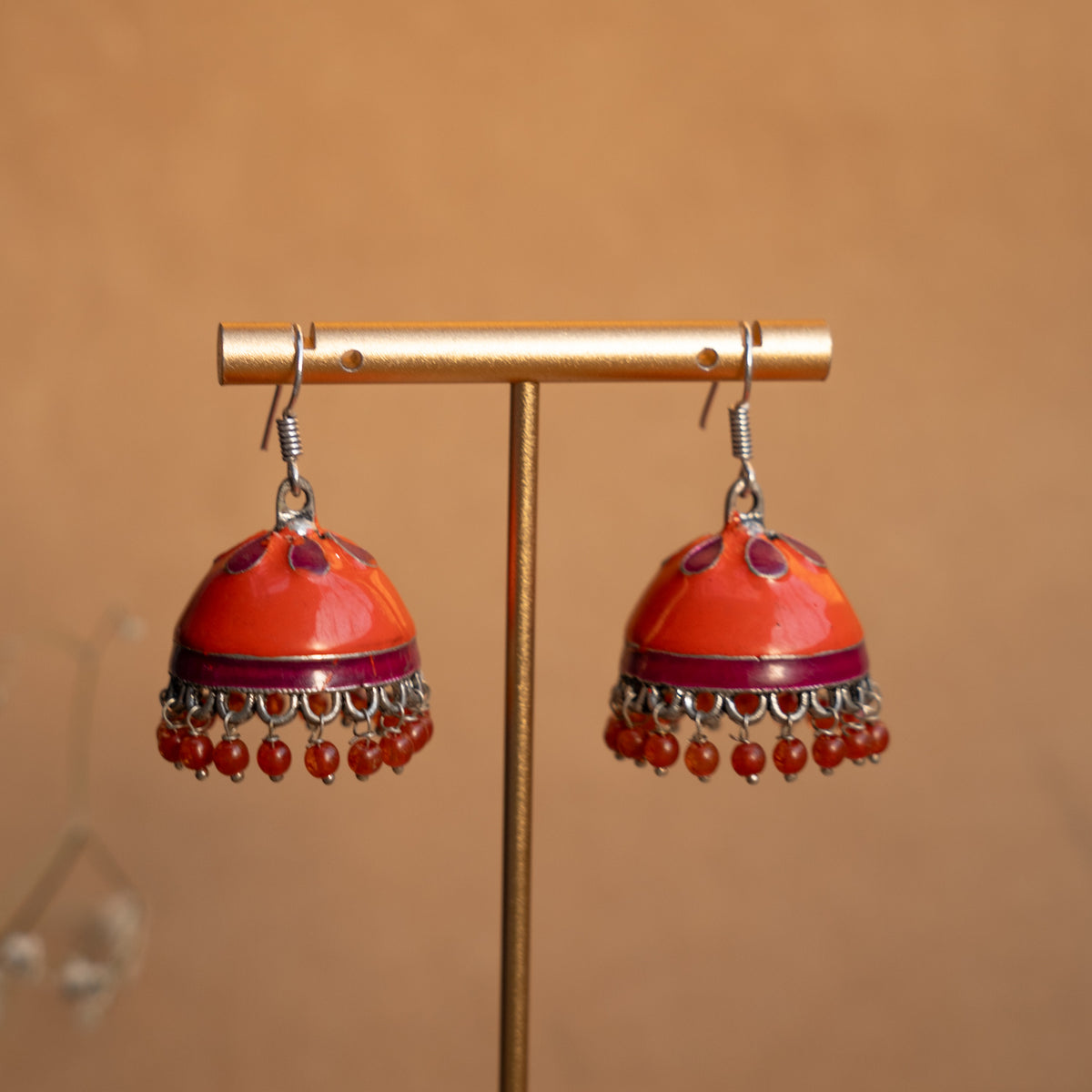 RILEY ENAMEL EARRINGS/JHUKAS ER827