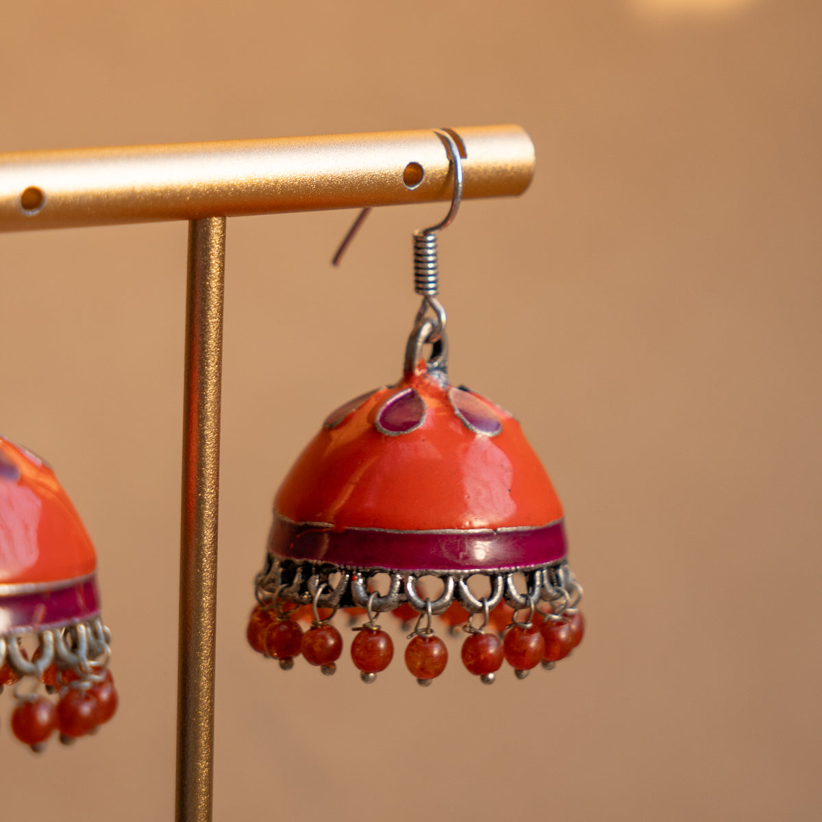 RILEY ENAMEL EARRINGS/JHUKAS ER827