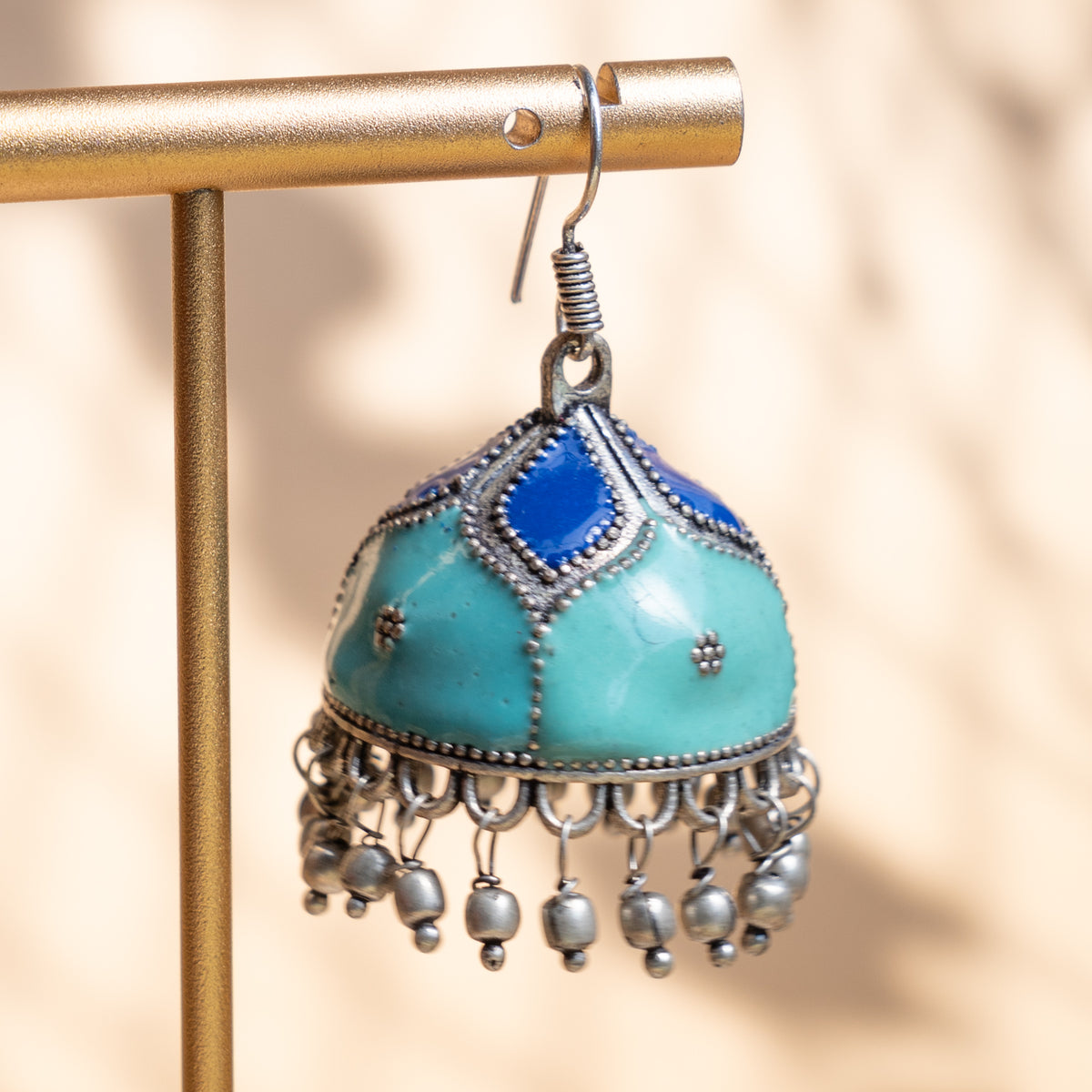 RUBY ENAMEL EARRINGS/JHUMKAS ER849