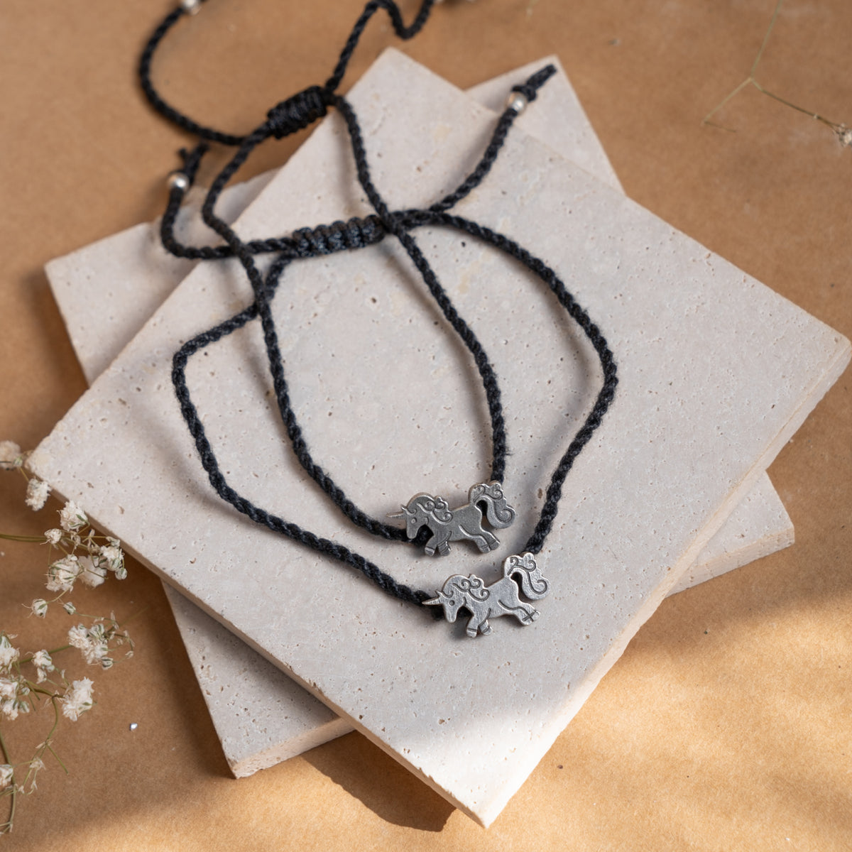 CHEVAL SILVER TONED SEMI HANDMADE ANKLETS AK05