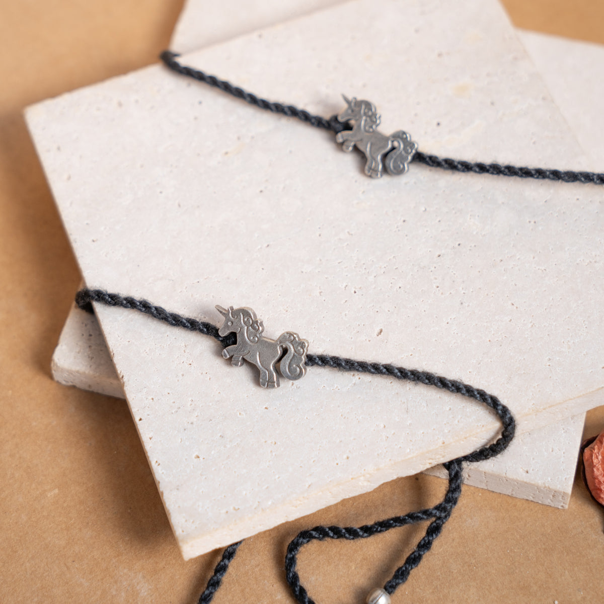 CHEVAL SILVER TONED SEMI HANDMADE ANKLETS AK05