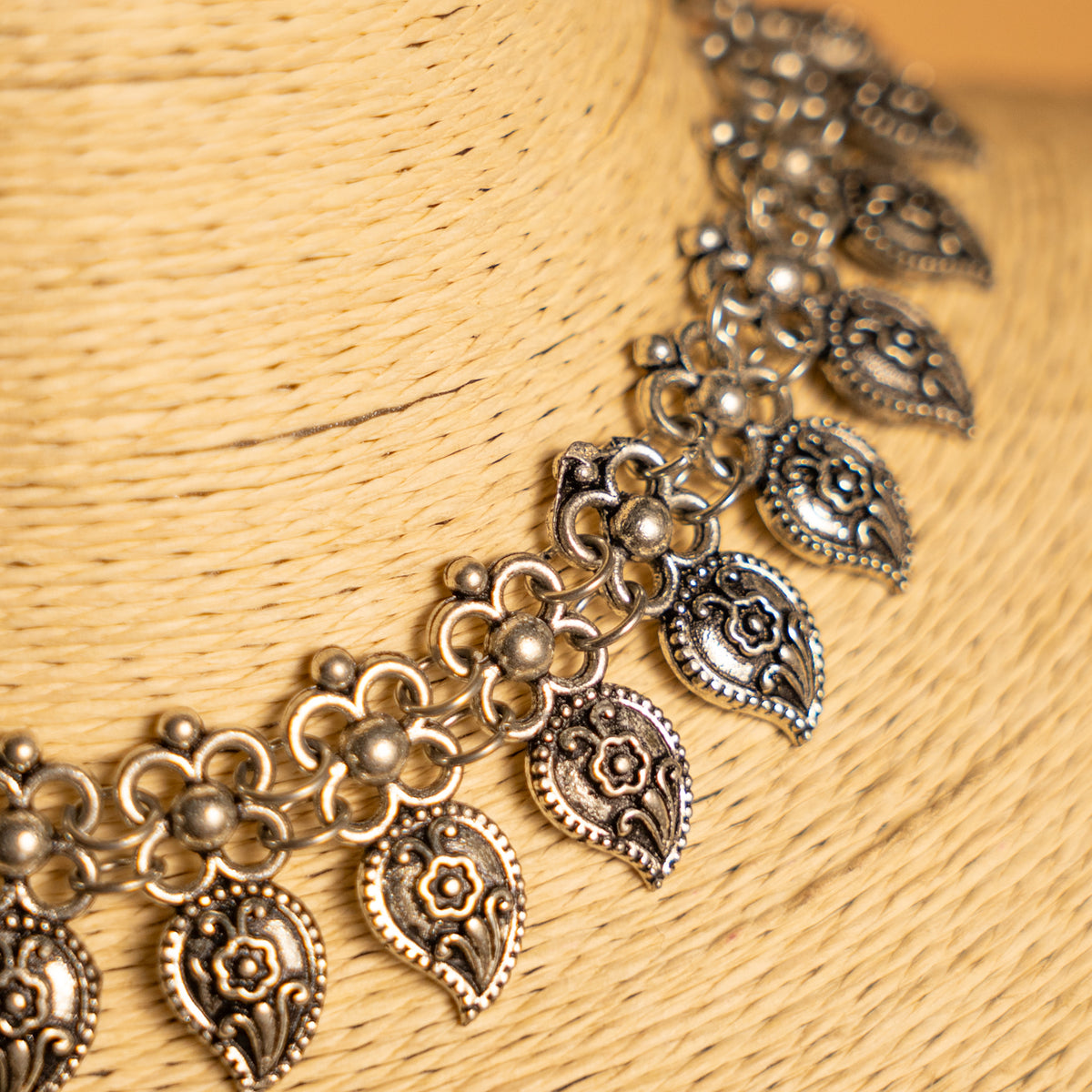 AARADHAYA OXIDIZED ANTIQUE NECKLACE NL315