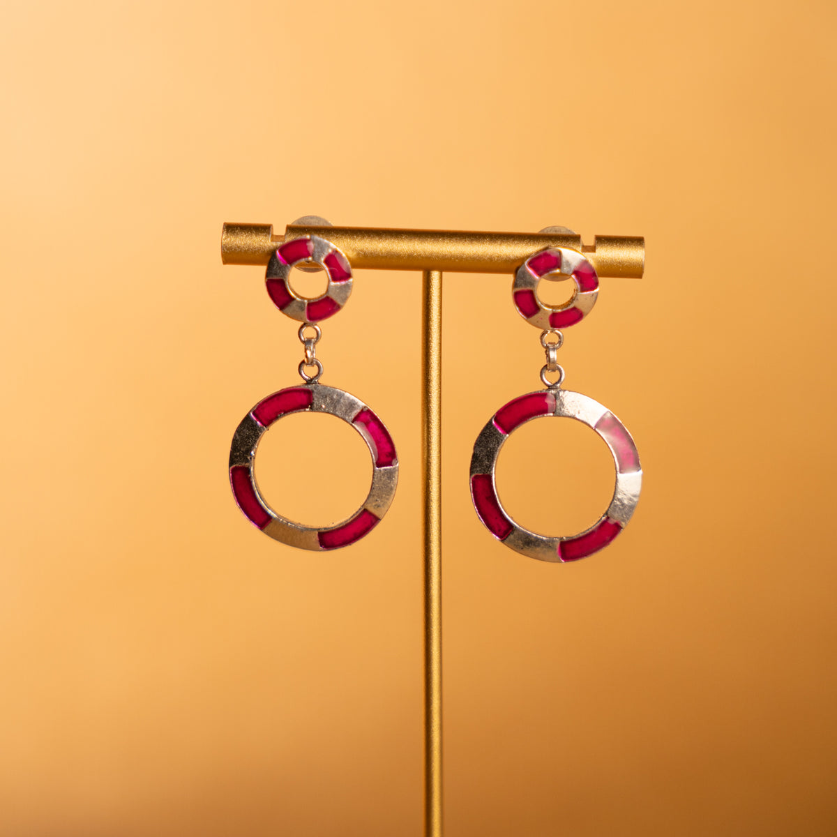 REMI ENAMEL OXIDIZED FINISH NECKLACE/CHOKER/NECKPIECE NL290