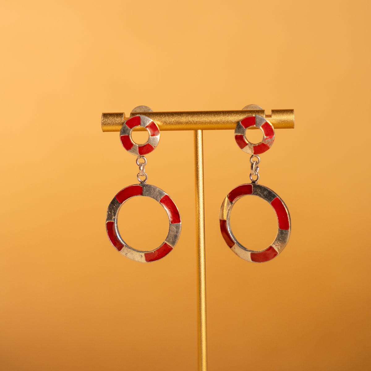 REMI ENAMEL OXIDIZED FINISH NECKLACE/CHOKER/NECKPIECE NL290