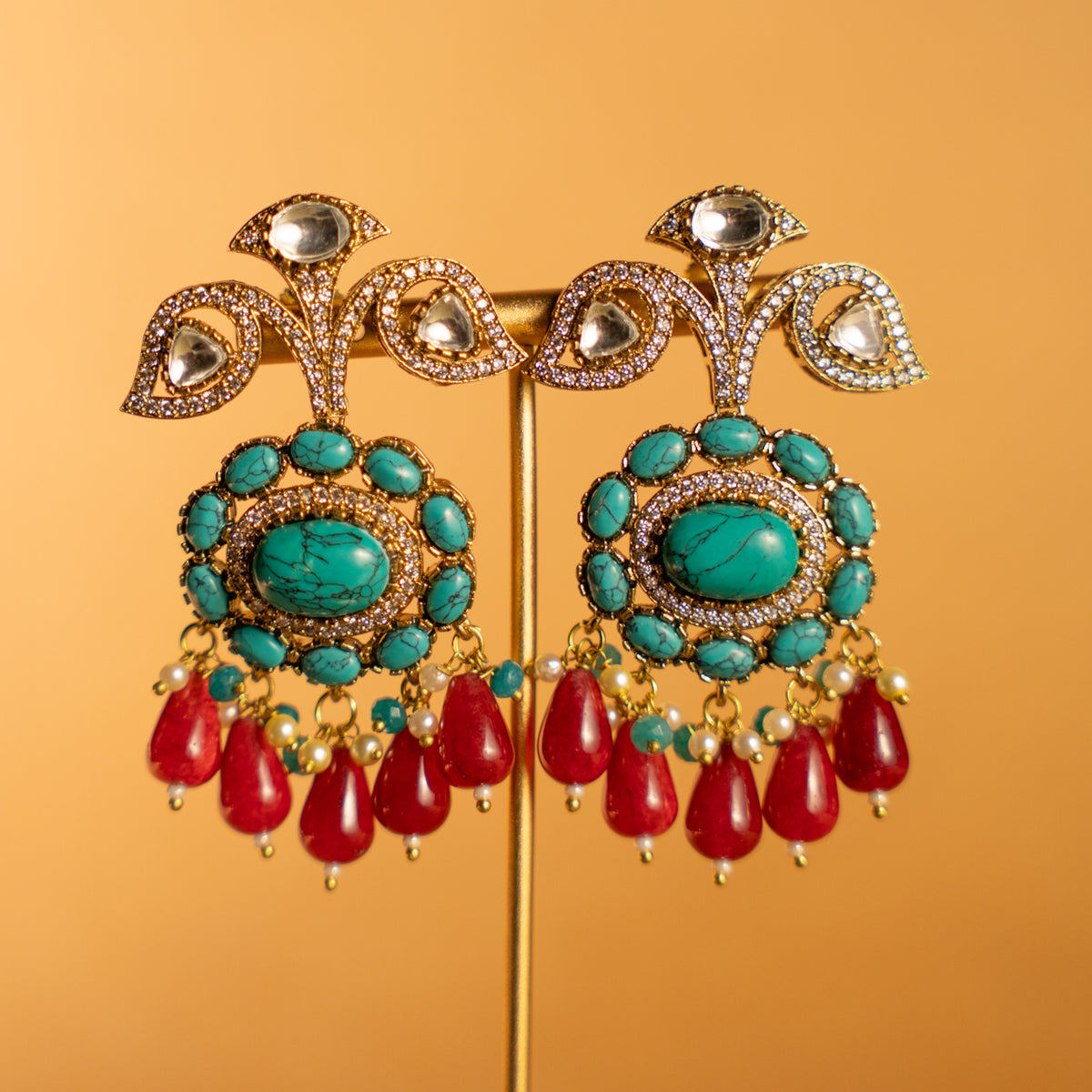 LYRA BIJOUX PREMIUM HANDMADE NECKLACE/MALA WITH EARRING NL303