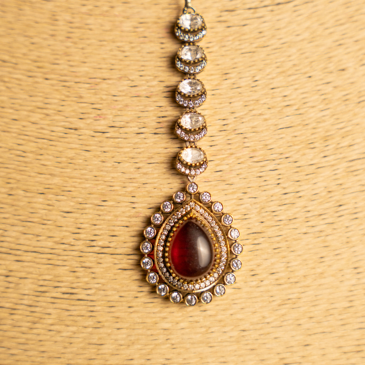 ADVIKA BRIDAL BIJOUX PREMIUM  HANDMADE DARK POLKI NECKLACE WITH EARRING NL304