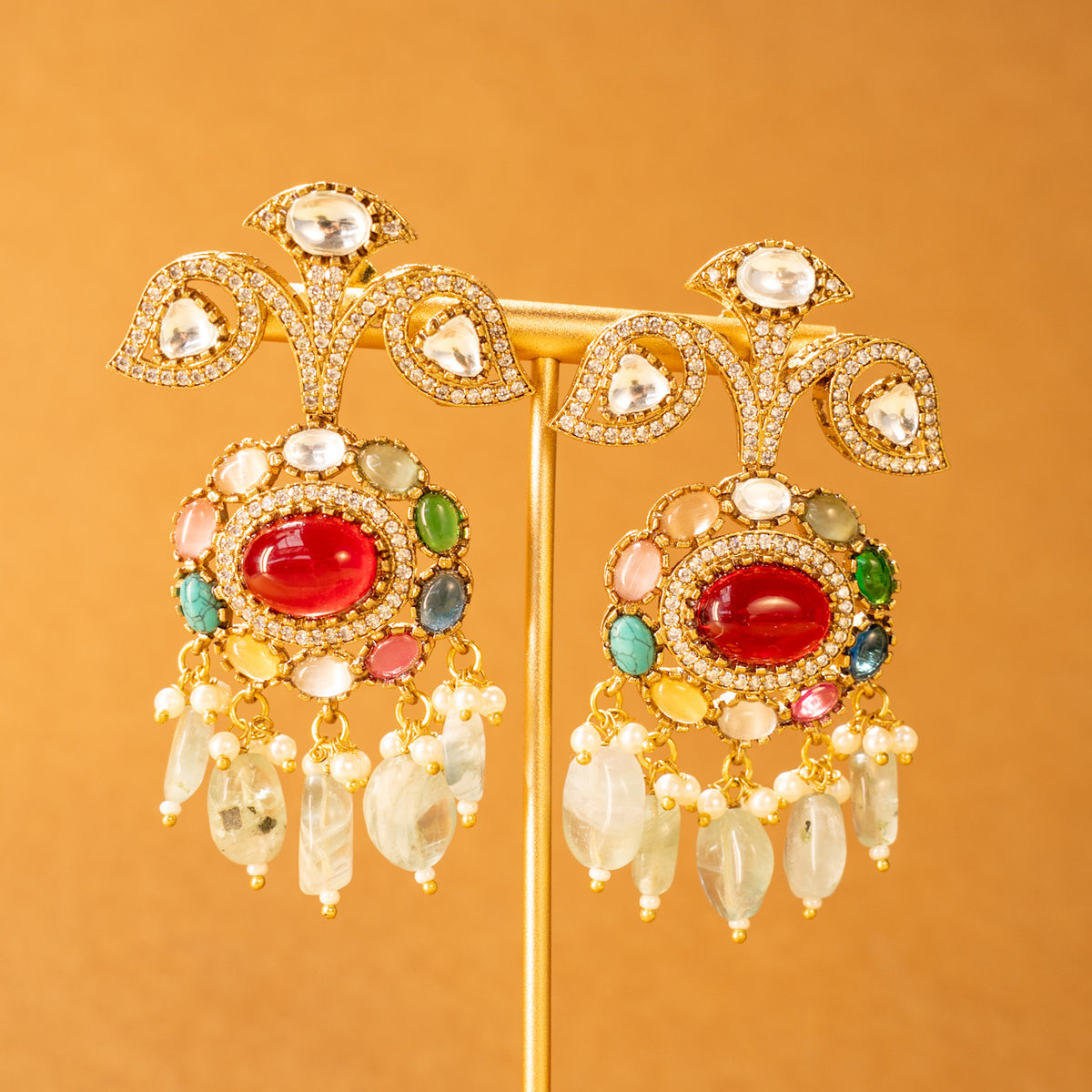 LYRA BIJOUX PREMIUM HANDMADE NECKLACE/MALA WITH EARRING NL303