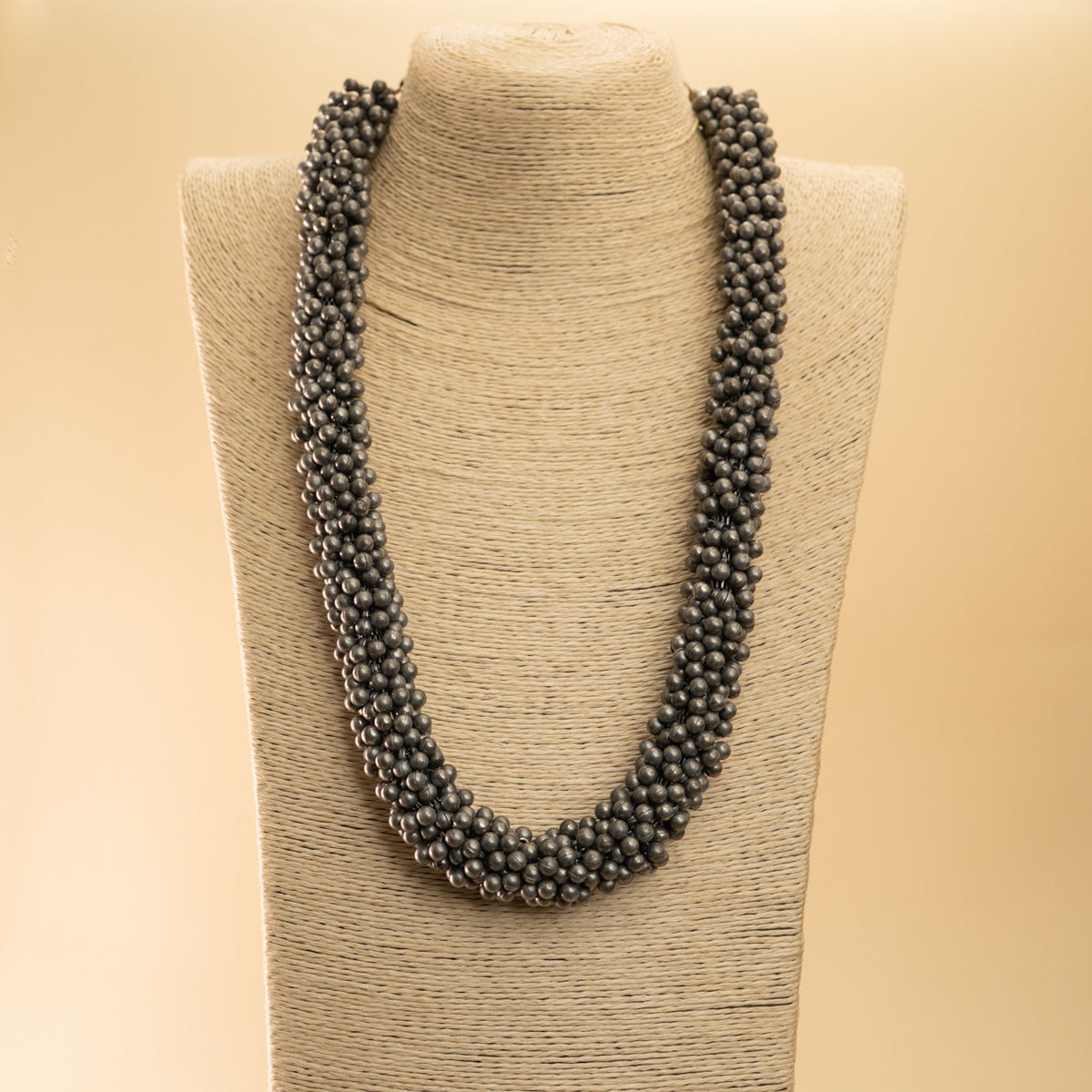 PIPER  BLACK POLISH MALA/ NECKPIECE ML 159