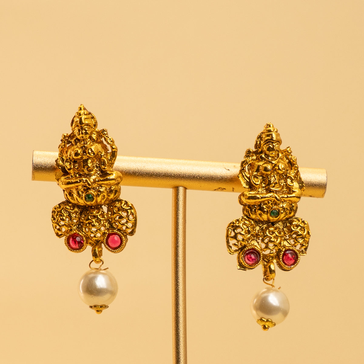 YASHASWINI GOLD TONED TEMPLE  MALA/ NECKPIECE  ML65